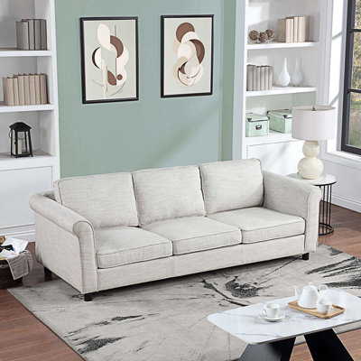 Hania 89.37'' Rolled Arm Sofa -  Hokku Designs, 15DA1D24A51E47F8855C75348FF8B9D9