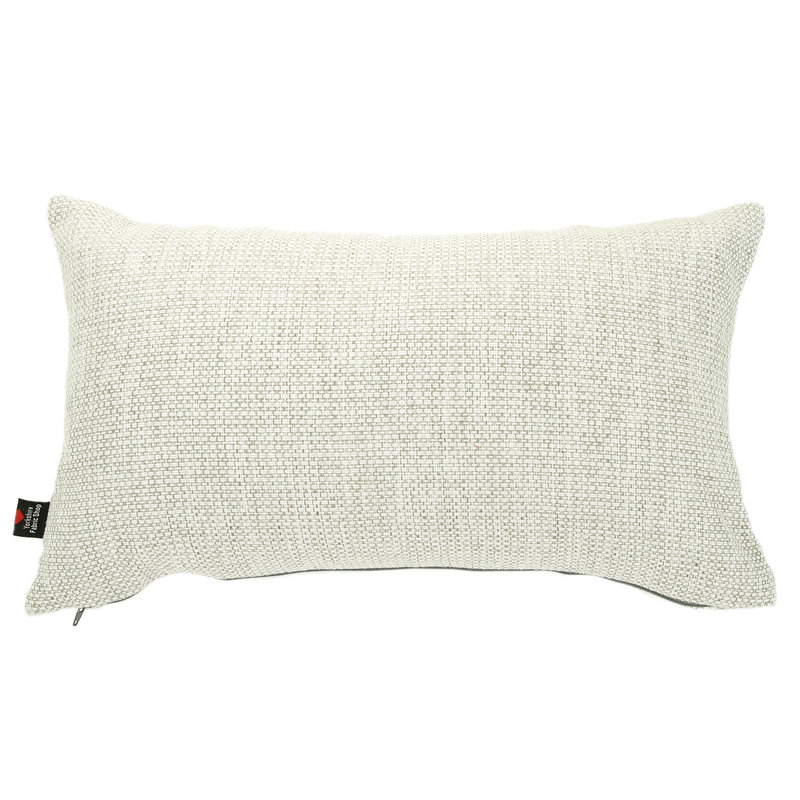 Amher Rectangular Cushion, White