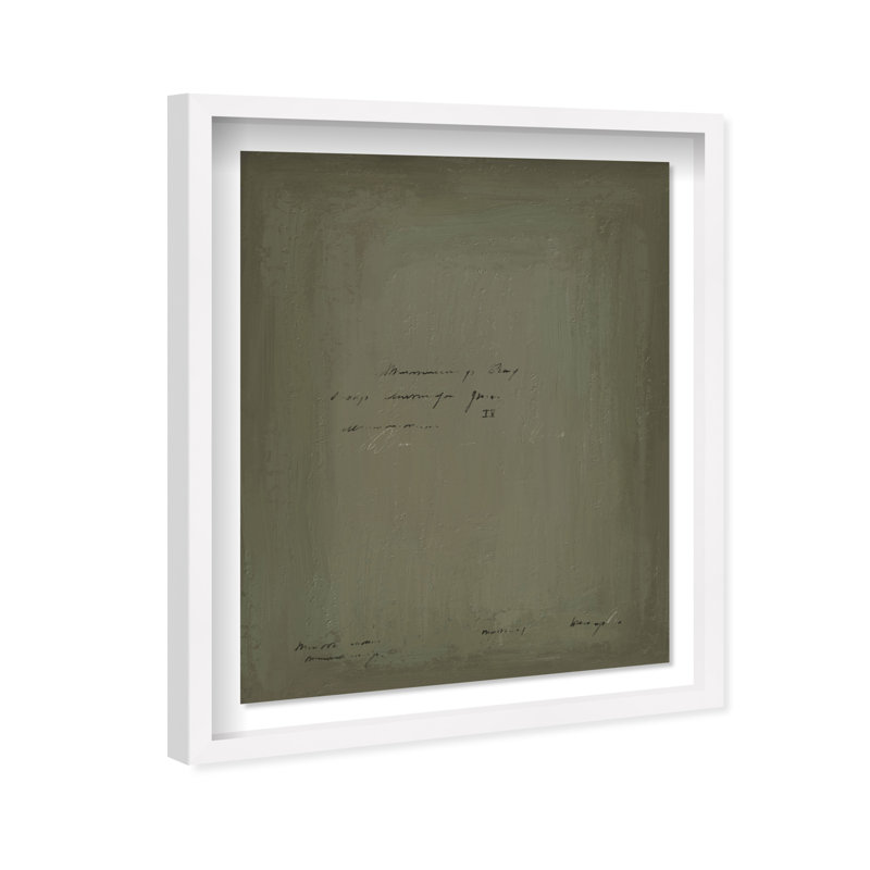 A Note Shadowbox Abstract Print by Oliver Gal, Black Frame, 16 x 20, 31.5"H x 37.5"W, White Shadowbox