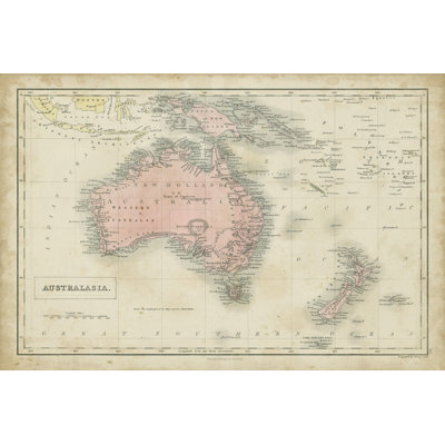 Map Of Australia - Wrapped Canvas Print