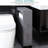 6.25"x20.5"x28.25" Gray Bathroom Rolling Cabinet With Organizer Package Storage