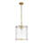 1-Light Handcrafted Textured Water-Glass Cylinder Pendant-1577251857-1347820205