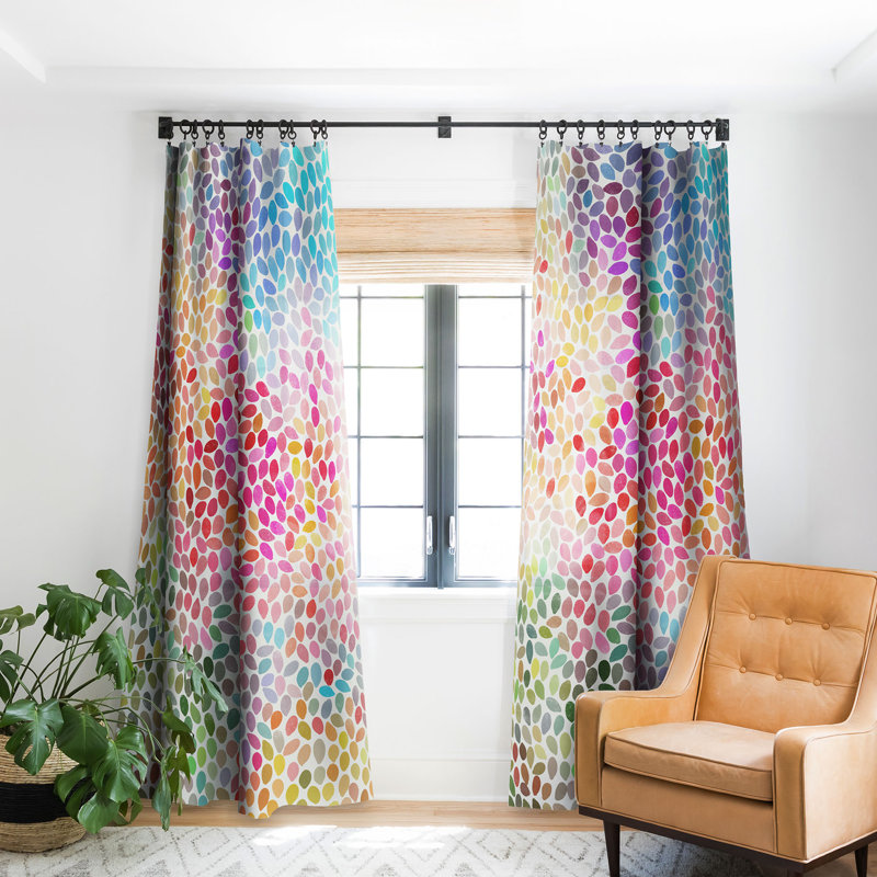 Danya Blackout Curtain Pair, 50" W x 108" L
