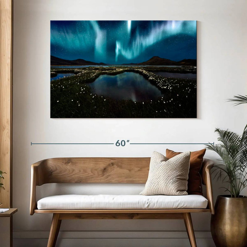 Alvord Landmannalaugar Northern Lights, H 32 po x l 48 po