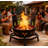 35 Inch Octagonal Fire Pit,Outdoor Fire Pit,Wood Burning Firepit,Bonfire Fire Pit,Firepits for Outside,Camping, Backyard, Patio,Bonfire