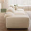 Canapé modulaire réglable en chenille blanc crème-845760047