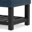 Banc de rangement avec repose-pieds capitonné et tablette ouverte Cosmopolitan-875776439