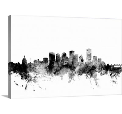 «Edmonton Canada Skyline» par Francy, impression