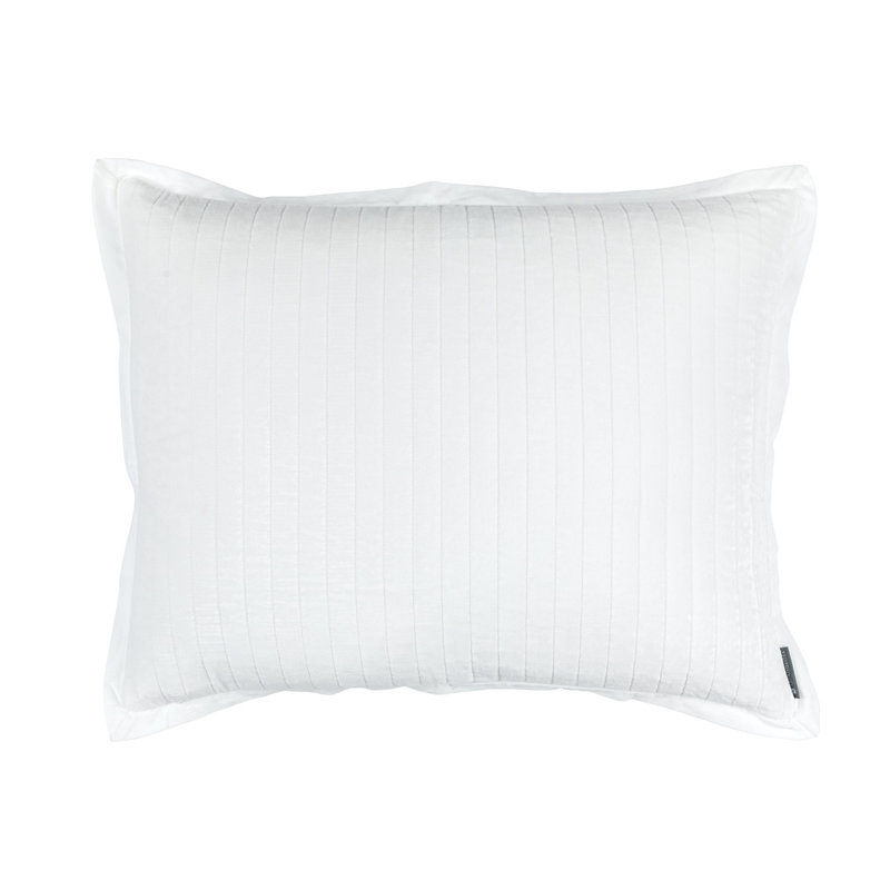Aria Velvet Lumbar Pillow Cover & Insert, White, 20" x 26"