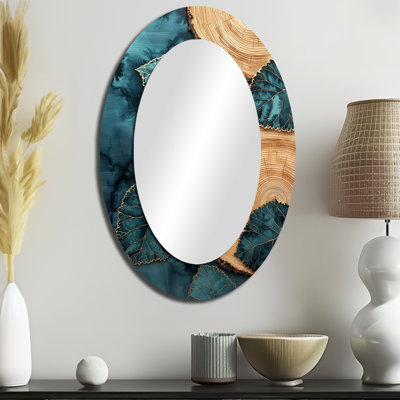 Miroir mural Agate River Of Leaves