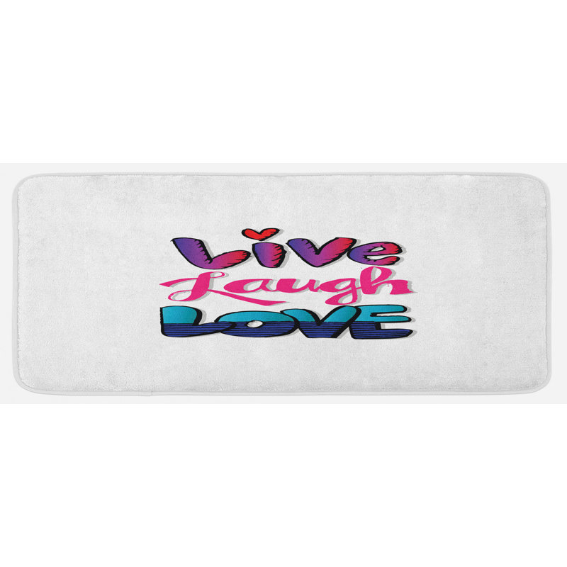Tapis de cuisine Live Laugh Love