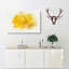 Sole Yellow Daffodil In Abstract - Wrapped Canvas Print-55339694