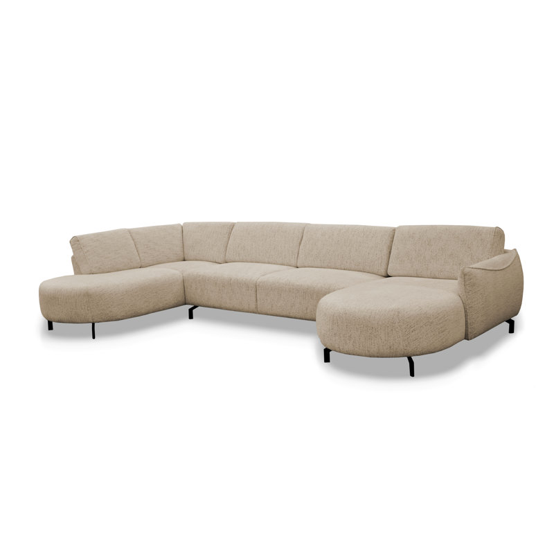 5 Seater Corner Sofa , Beige, Left Hand Facing