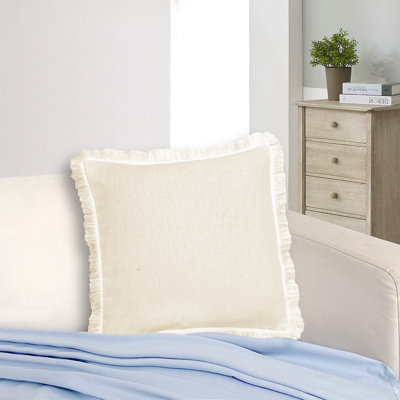 Ashippun White Square Cushion Cover