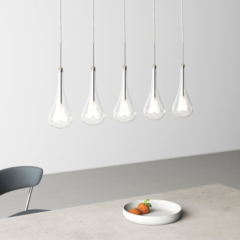 Deva 5-Light Dimmable Teardrop Pendant