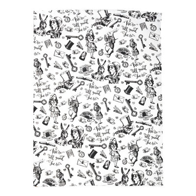 Alice In Wonderland Cotton Embroidered Tea Towel Kitchen Towel
