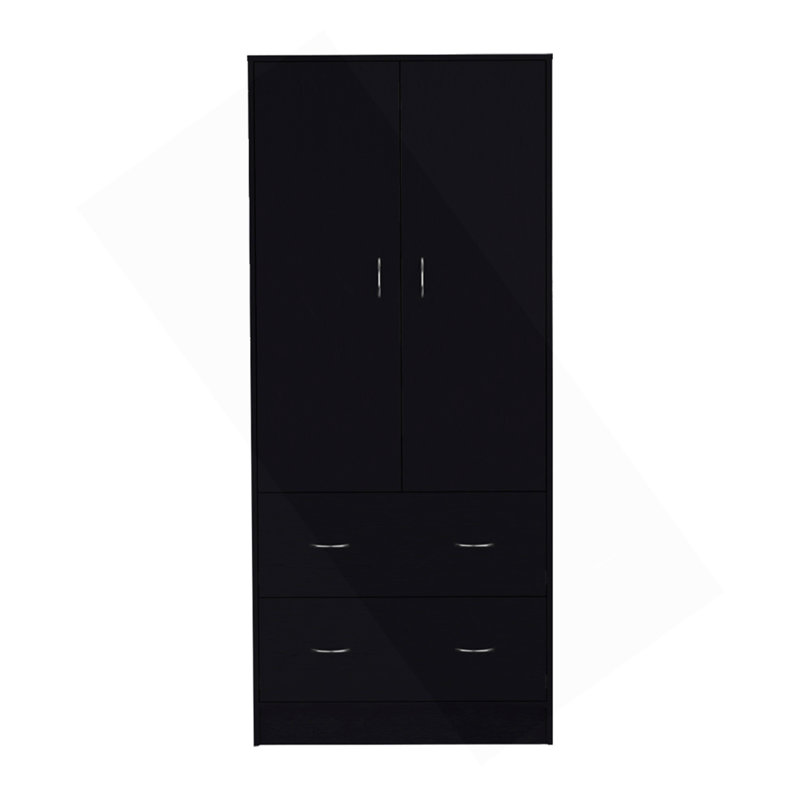 Armoire Edie, chambre à coucher, noir, Noir