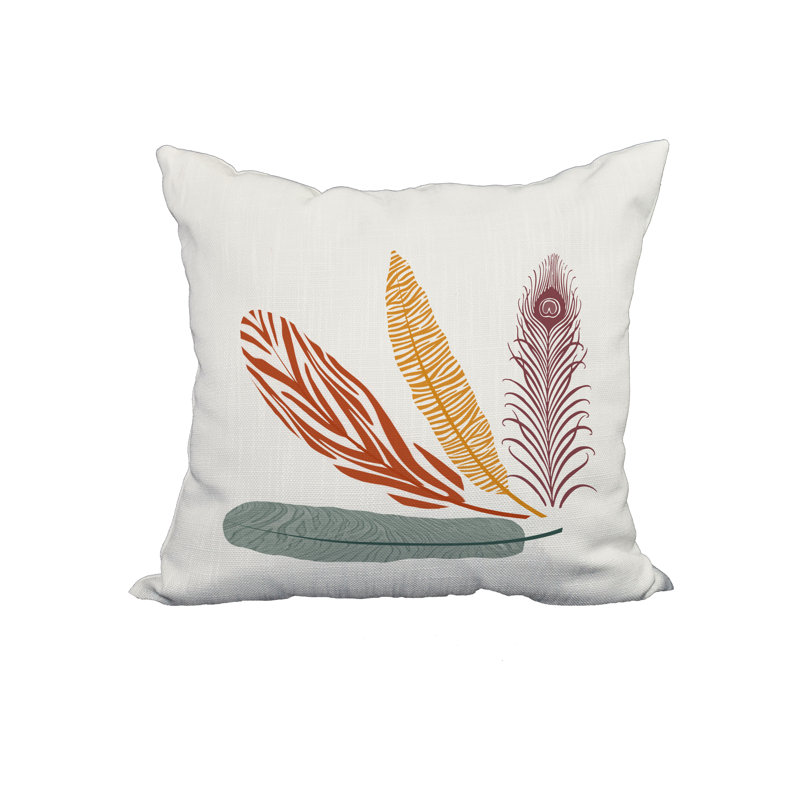 Housse et insert de coussin carré à imprimé floral, 18 po x 18 po