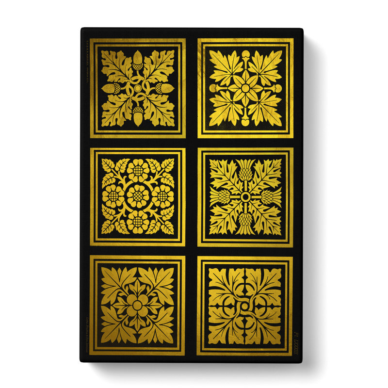 Golden Patterns - Wrapped Canvas Print, 50cm H x 35cm W x 3cm D