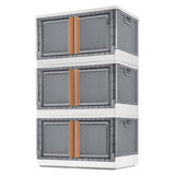 Foldable Plastic Home Storage Bins with Wheel