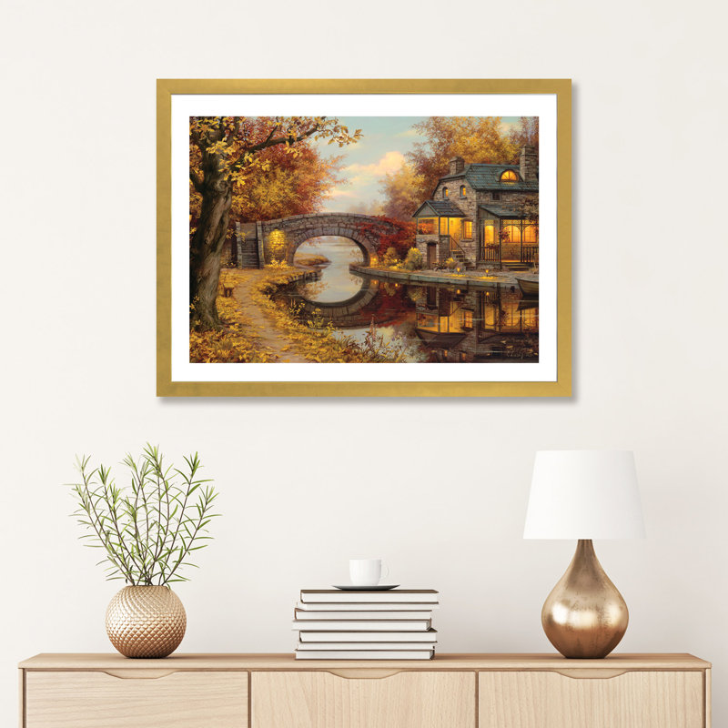 «Tranquility» - reproduction de photo, H 16 po x l 24 po x P 1 po, Papier doré