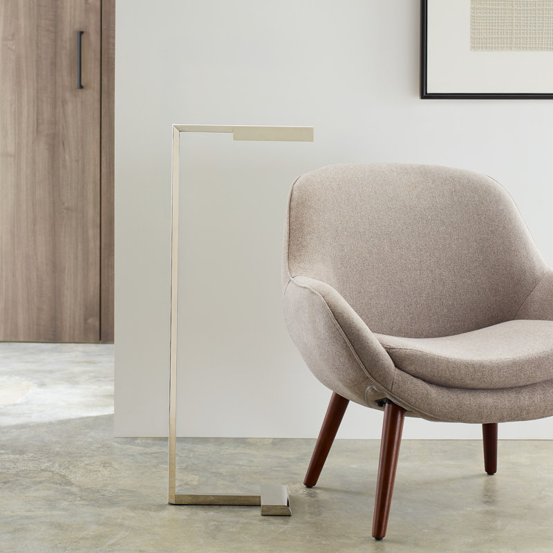 Sean Lavin Dessau Floor Lamp, Polished Nickel, 38"