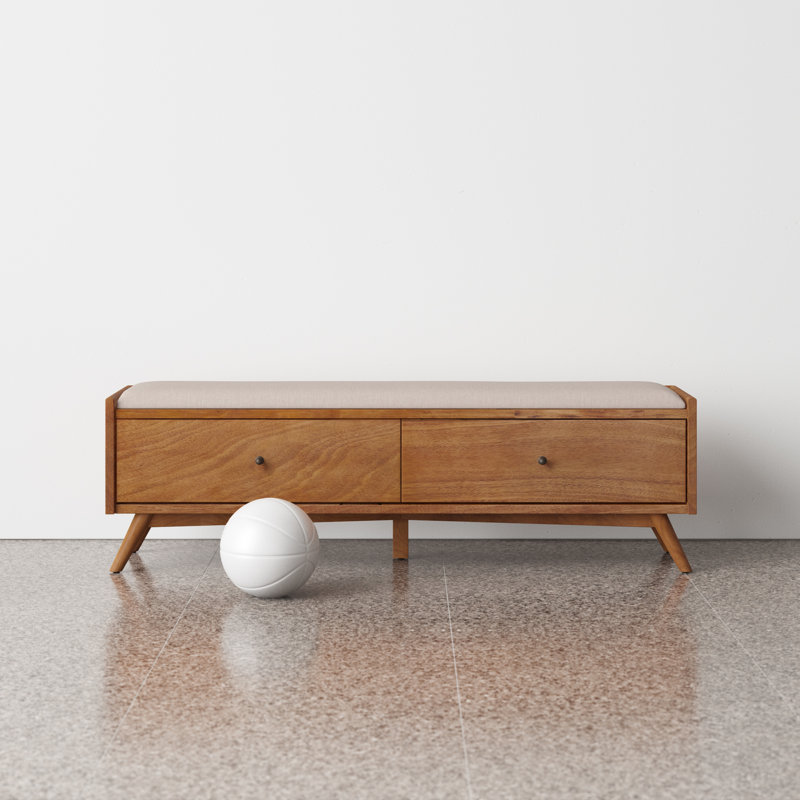 Williams 59" Storage Bench, Chestnut