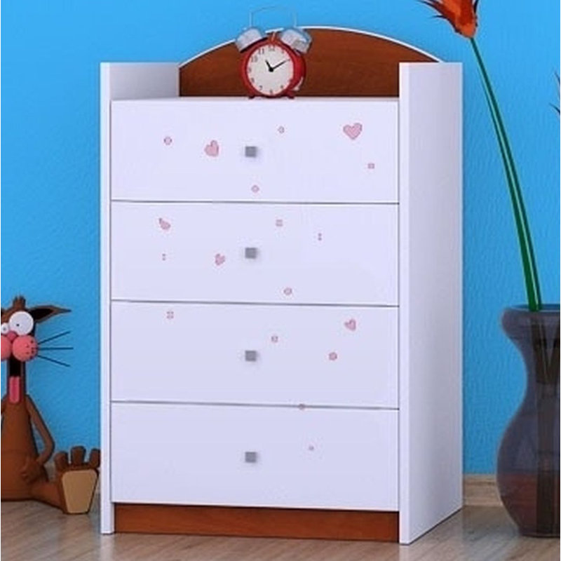 Nevins Kids 4 - Drawer Chest, Brown