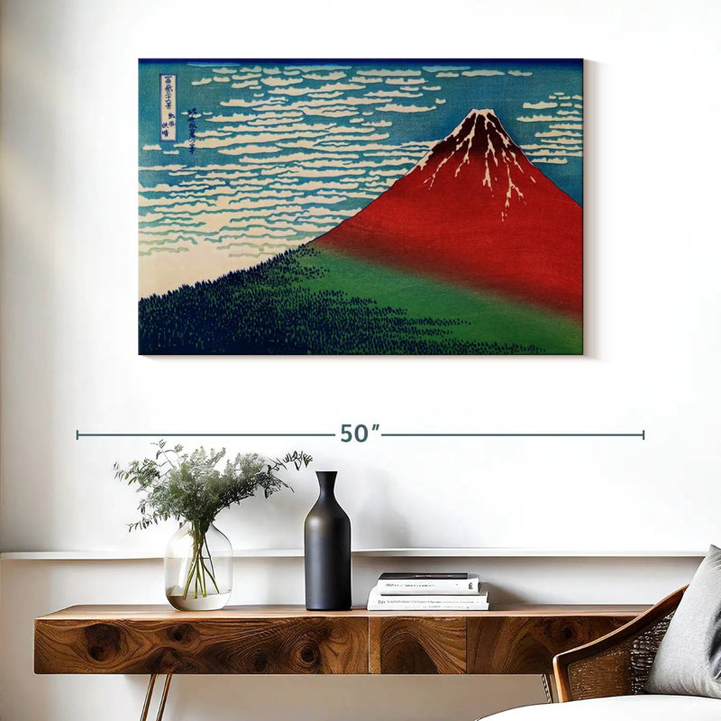 Fuji par temps clair, H 26 po x l 39 po
