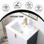 Ensemble de meuble-lavabo simple blanc 24 po-173521683