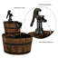 Lorenza Outdoor Wood Weather Resistant Cascade Fountain