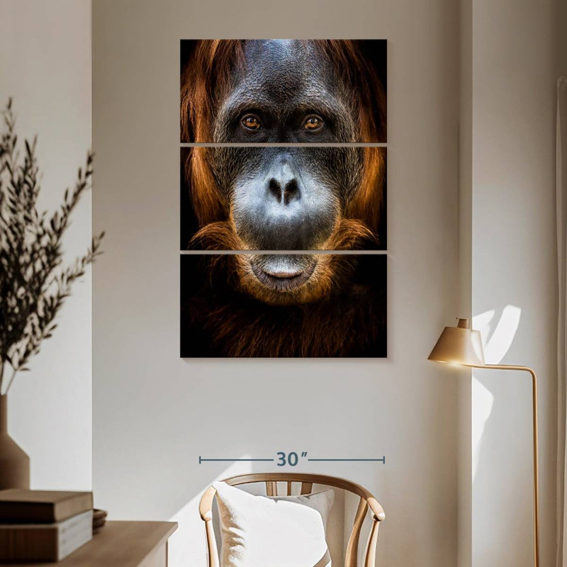 Brampt Orangutan Face, 65" H x 42" W