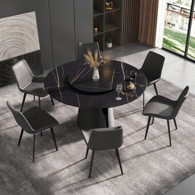 Cherno 6 - Person Pedestal Dining Set