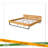 PINE WOOD BED FRAME-1509736196
