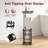Toilet Paper Holder Stand With Shelf For Storage, Holds Reserve Rolls, Bronze Finish