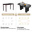 Ensemble de table de salle à manger rectangulaire moderne 55,11 "avec 4 chaises pour la cuisine, le bar et le salon Pearlena-1119244471-1119244470