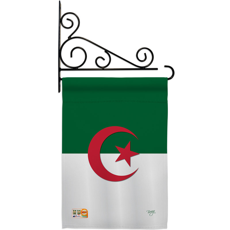 Double Sided 18.5'' H x 13'' W Polyester Flag Set