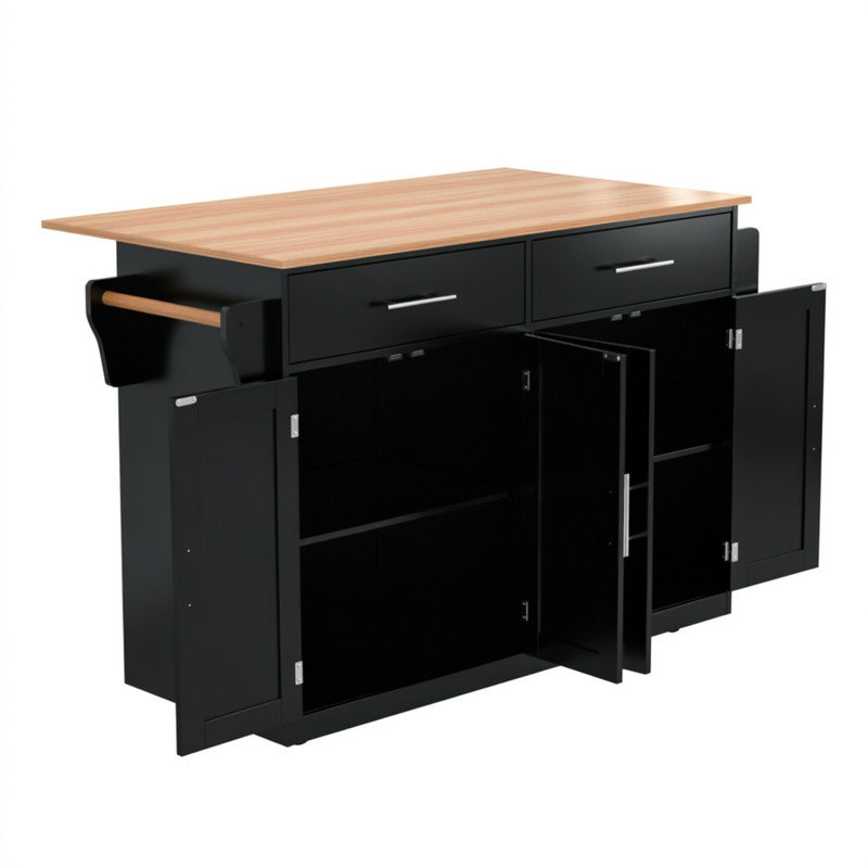 Kitchen Island, Black