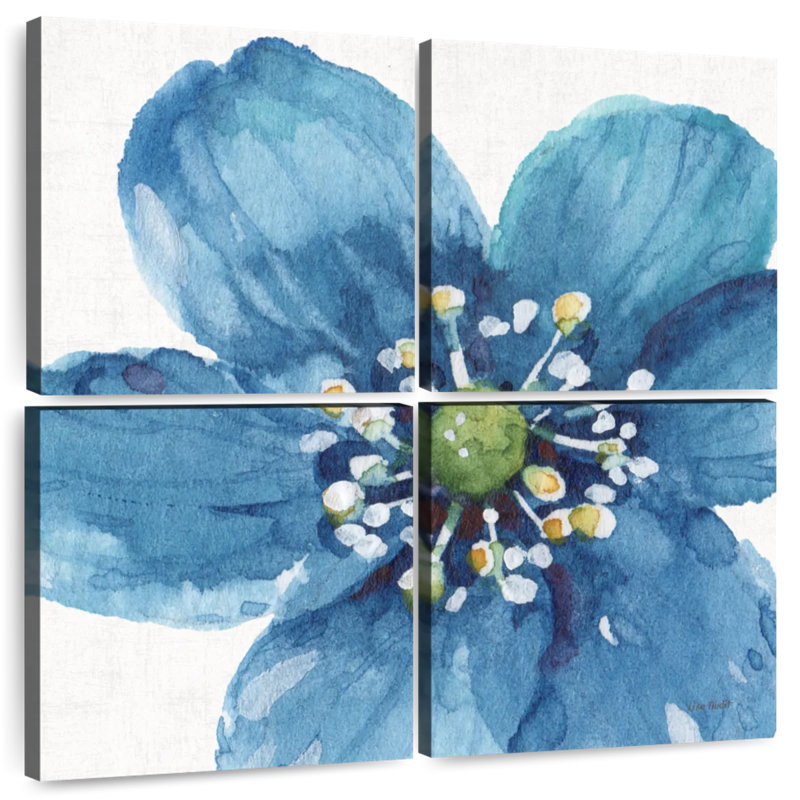 Harnek Blue And Green Garden V, 74" H x 74" W