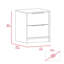 Alysun 2 Drawer Bedside Table-1114279677