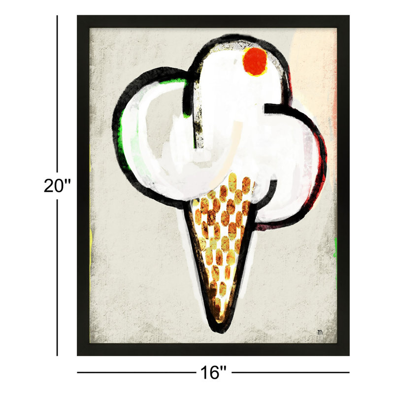 Threat Painting by StudioM, Black Framed Paper, 20" H x 16" W x 1.25" D