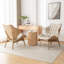 Fauteuil à oreilles capitonné Jeyshan-1672650429