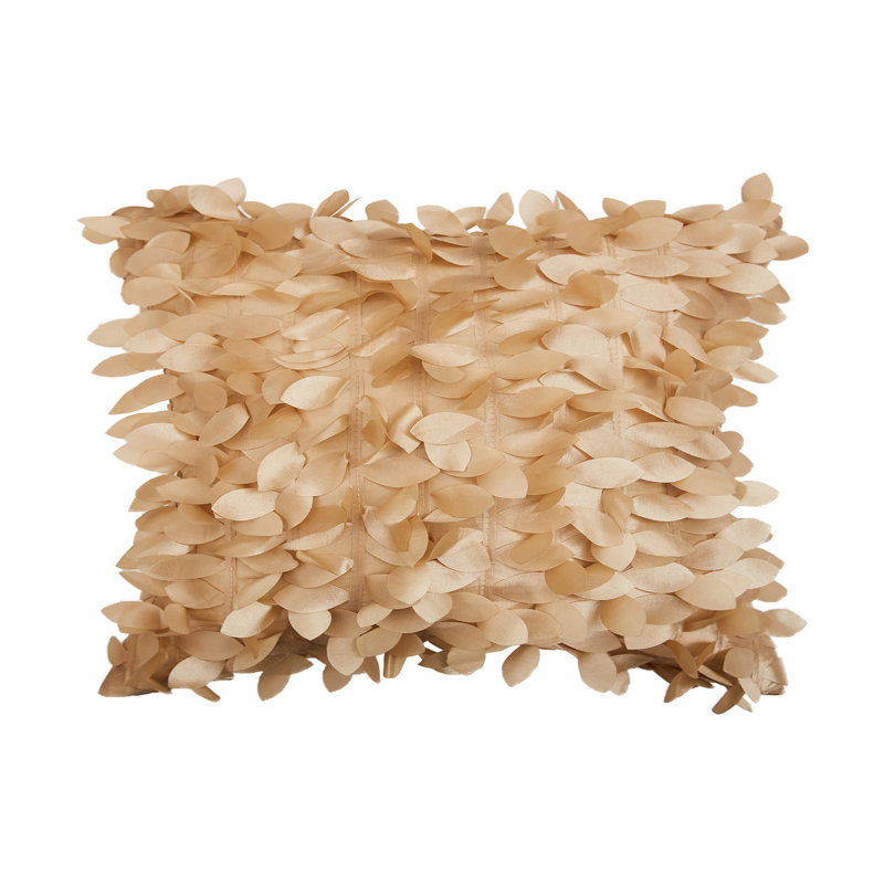 Jeté floral, Beige, Housse de coussin seulement - sans insert