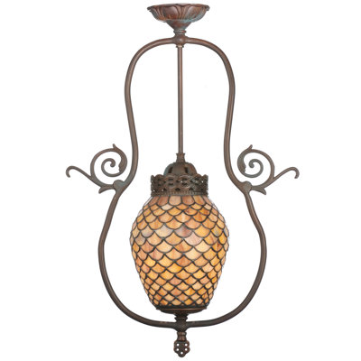 Luminaire suspendu géométrique 1 lumière Fishscale