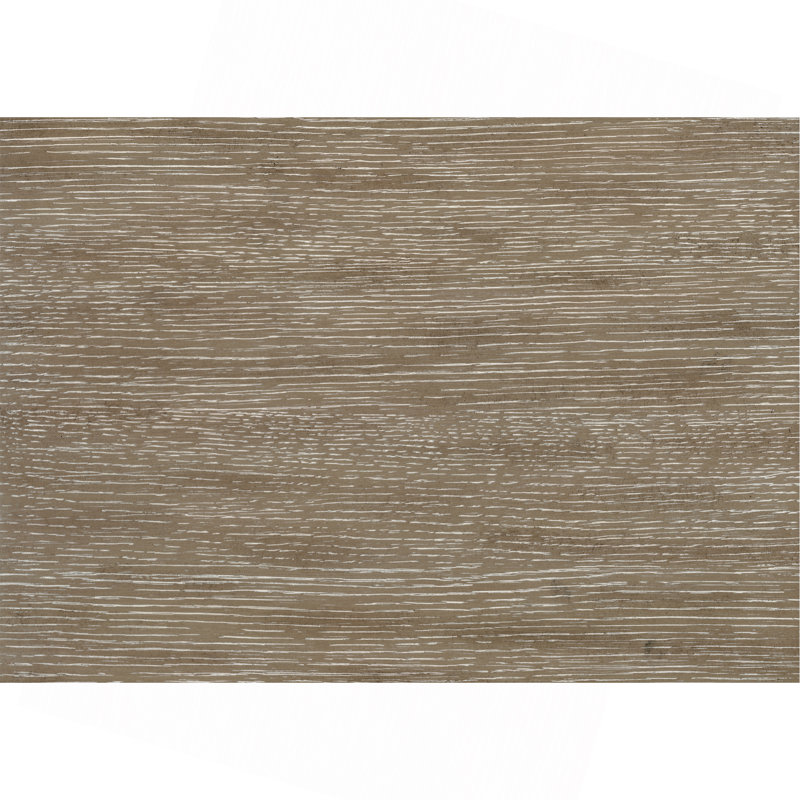 Table de salle à manger de style traditionnel avec rallonge en bois brun et gris