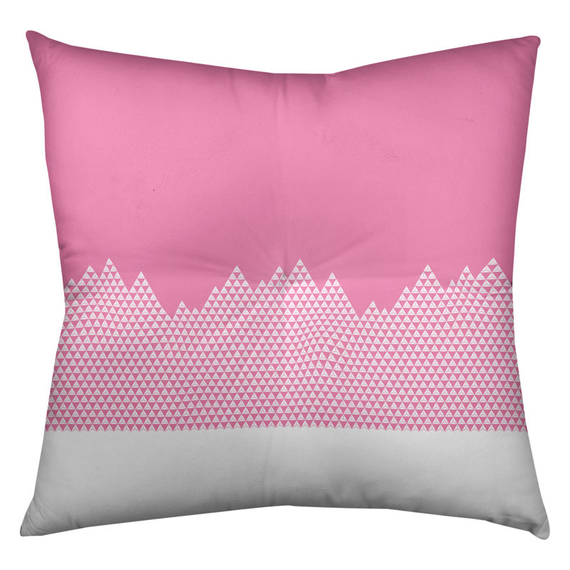 Coussin Katelyn Elizabeth, 26 po x 26 po, Rose