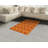 Orange High Density Long Fiber Poly Threads Decorative Area Rug Carpet-42029770