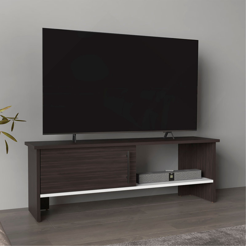 Meuble télé, 1 porte, 1 tablette