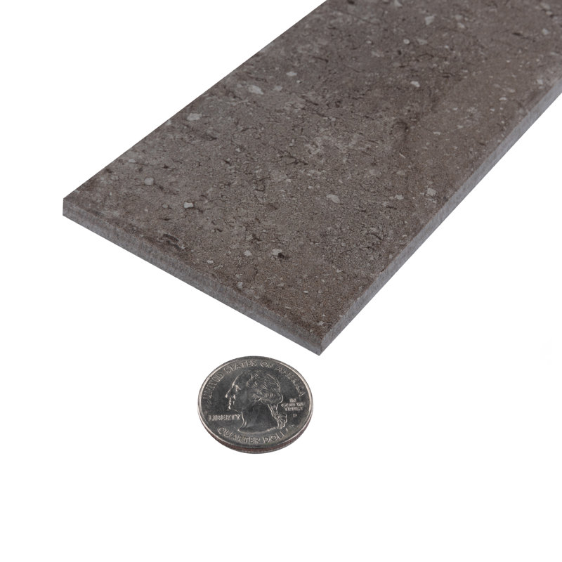 Brickyard 3 In. X 12 In. Porcelain Rustic Wall & Floor Tile, Olive