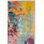 Tapis abstrait bleu / orange / jaune Felty-188209920